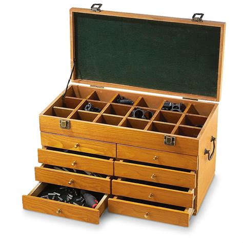 wooden gunsmith tool box